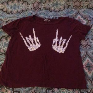 Skeleton hands top